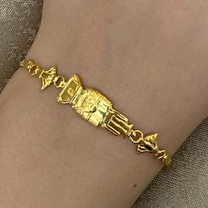 Goddess Hathor Unique Bracelet from 925 Sterling Silver made in Egypt , Rare Jewlery