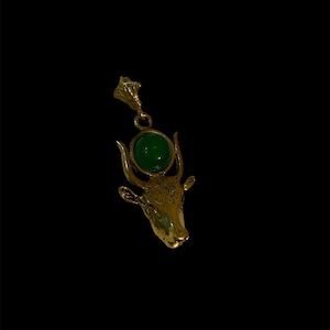 Goddess Hathor Unique Pendant in the cow form made in Egypt , Rare Jewlery