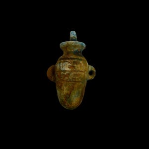 Ancient Egyptian Hieroglyphic Amulet made in Egypt , Handmade Rare Jewlery