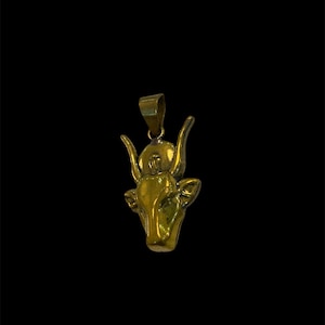 Goddess Hathor Unique Pendant in the cow form made in Egypt , Rare Jewlery