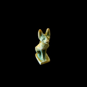 Egyptian Cat Goddess Bastet Amulet made in Egypt , Cat Lovers Gift