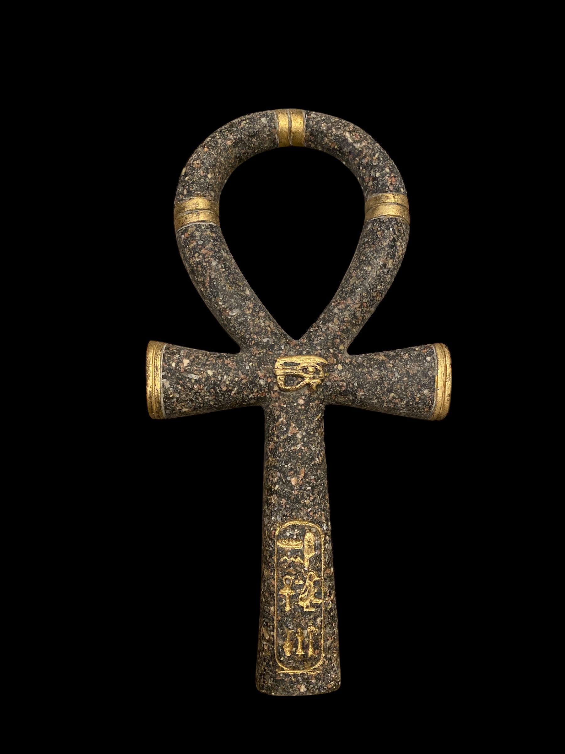 Handmade Egyptian Ankh Key With Eye of Horus for Protection , Key