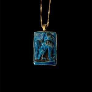 Egyptian Cat Goddess Bastet Amulet made in Egypt , Cat Lovers Gift