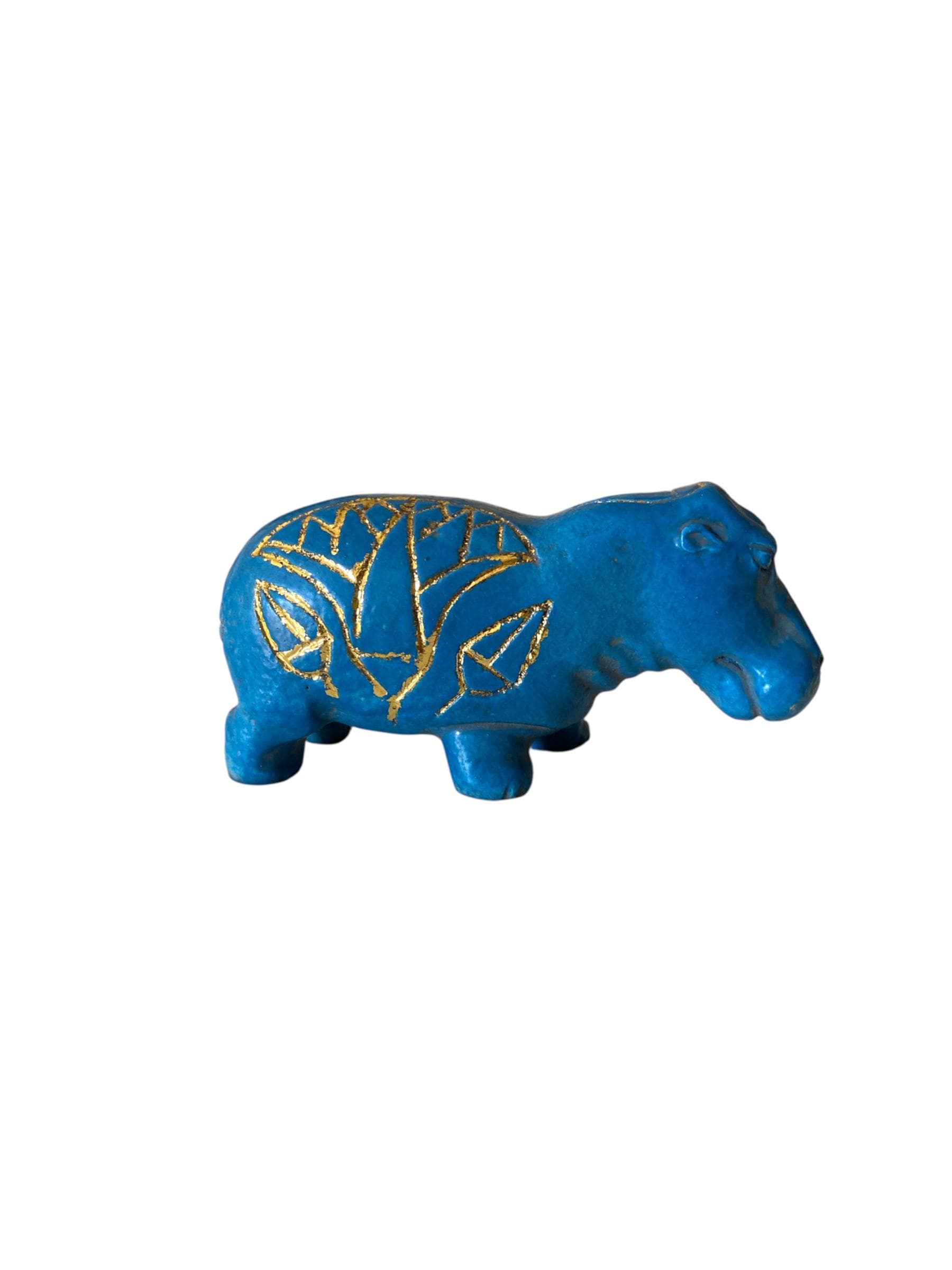 Egyptian blue hippo - Etsy 日本