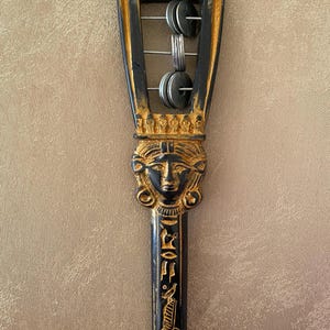 Ancient Egyptian Healing Musical Instrument Sistrum of Goddess Hathor