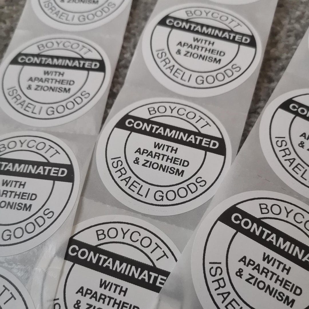 Boycott Israeli Goods Stickers: Human Rights, Ethical Activism - 2 ...