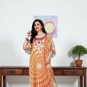 Lightweight Jersey Kaftan | Soft Stretchy Comfortable Everyday Relaxed Fit Easy Care