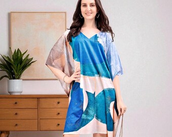 Robe caftan brodée main | Maxi coton léger | Vêtements de mariage et pour occasions spéciales grande taille