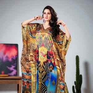 Weicher Jersey Kaftan | Leicht & Dehnbar | Bequeme Alltagskleidung | Entspannte Passform Pflegeleicht