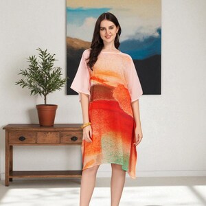 Beautiful Floral Kaftan | Feminine Summer Dress | Pretty Flowy Garden Party Ready | Lightweight Comfort