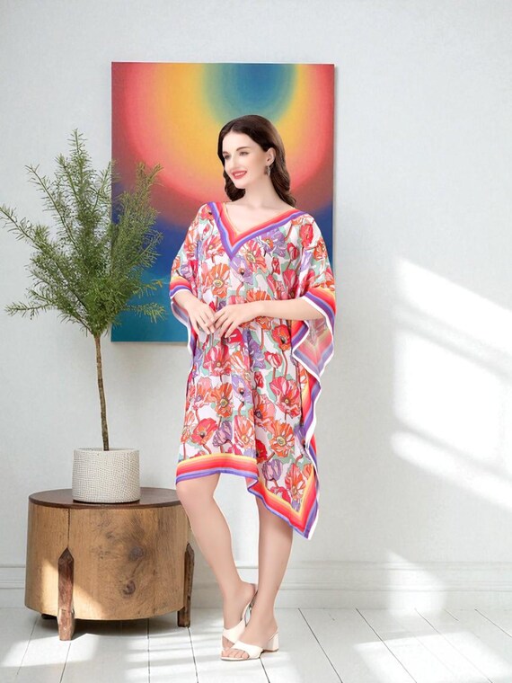 Summer Breeze Flowy Kaftan | Light & Airy Dress | Warm Weather Essential |  Effortless Comfort Loungewear - Etsy