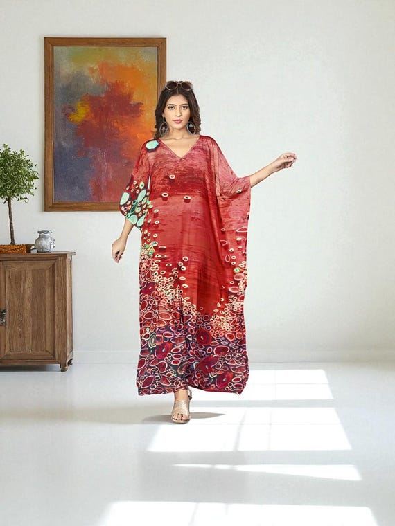 frame kaftan maxi dress Elegant Unlined Kaftan Maxi Dress | Hand-Crafted in Africa