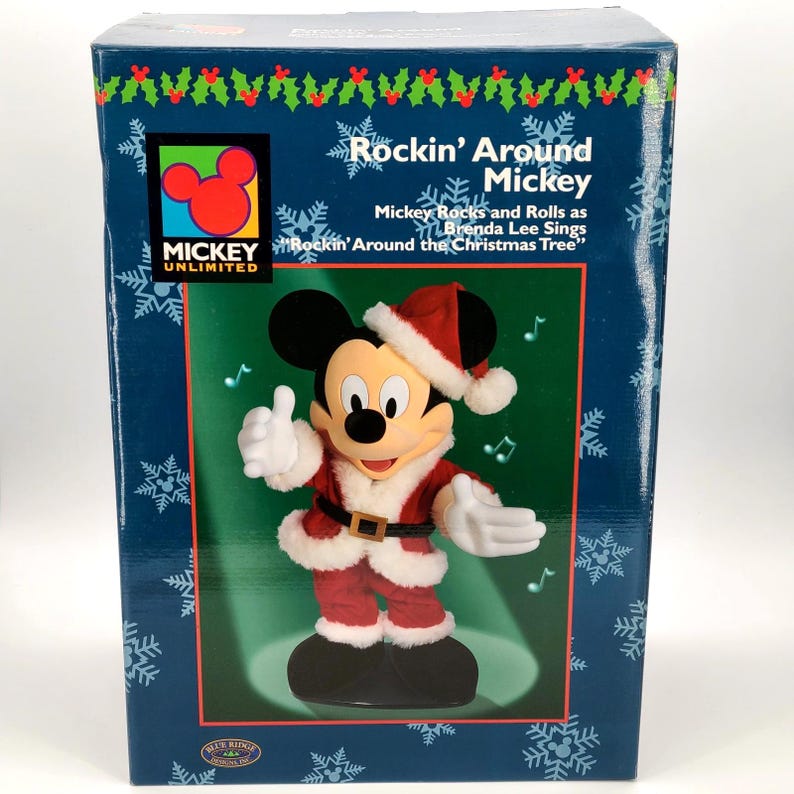VTG Blue Ridge Animatronic Musse Pigg Rock Around Clock Disney Figur NY bild 1