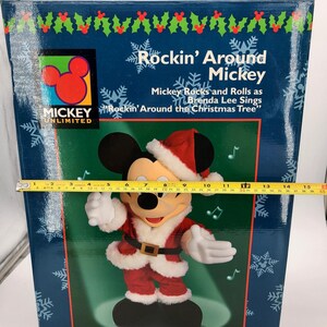 VTG Blue Ridge Animatronic Musse Pigg Rock Around Clock Disney Figur NY bild 9