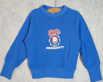 Vintage Pepsi Cola Unibearsity Sweatshirt 1990s Youth XS Healthknit RARE Design