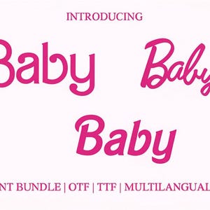 Baby Font Bundle