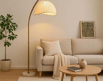 Japandi Pendant Light – Minimalist Nordic Lampshade for Table or Floor Lamp, Modern Lighting, Japandi & Scandinavian Decor