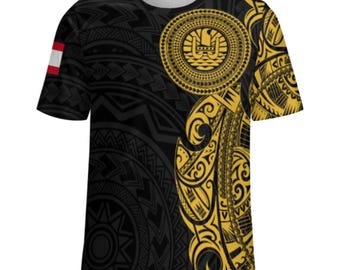 Camiseta de la Polinesia Francesa/Camiseta tribal