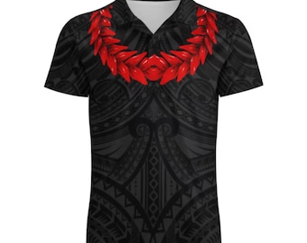 Samoan Ula Fala Polo | Black | Polynesian Tribal