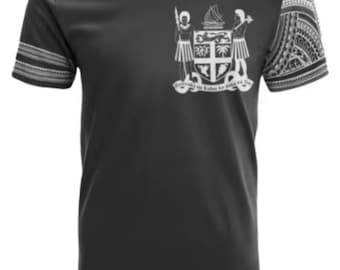Fijian T-shirt | Black | Polynesian Tribal Shirt