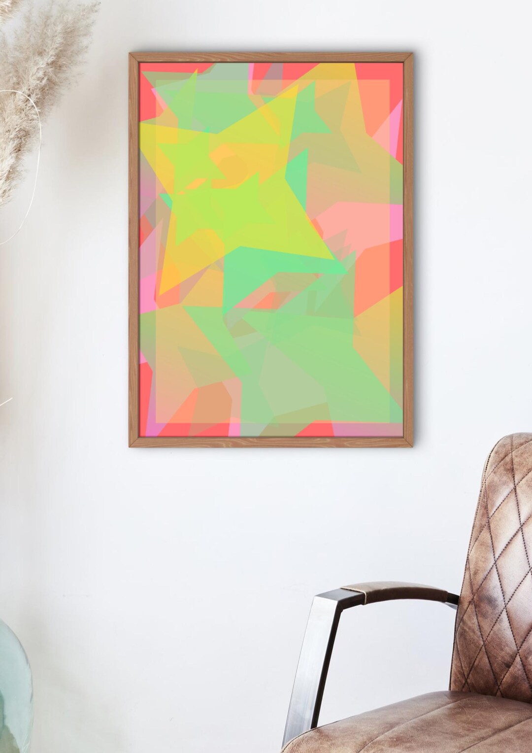 Bold Stars Abstract Print A4 - Etsy