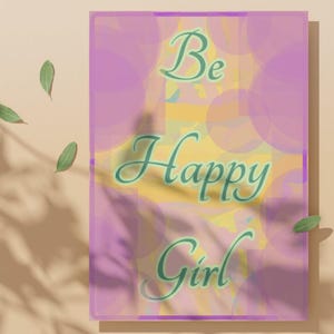 Positive Happy Girl A4 Print