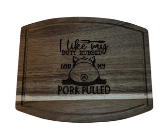 Tabla de cortar grabada con láser personalizada