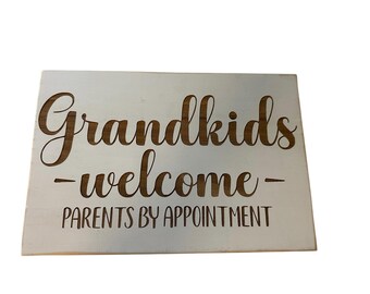 letrero, decoración del hogar, nietos