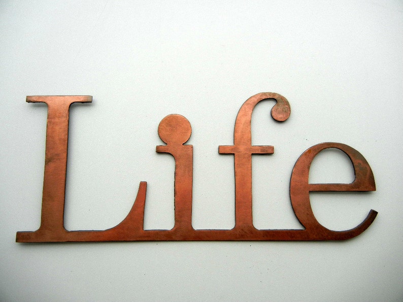 Life Metal Word Art for Indoors or Outoors | Etsy