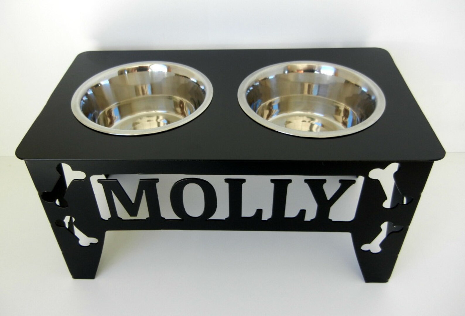 Custom Raised Dog Bowl Stand Medium Etsy
