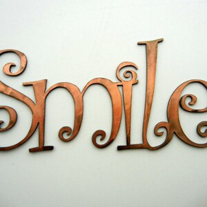 Smile, Metal Word Art image 2