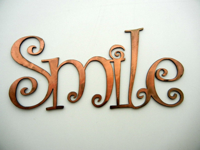 Smile, Metal Word Art image 2