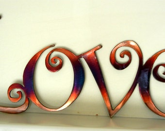 Love (curly letters), Metal Art