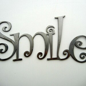 Smile, Metal Word Art image 1