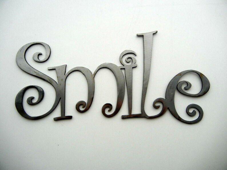 Smile, Metal Word Art image 1