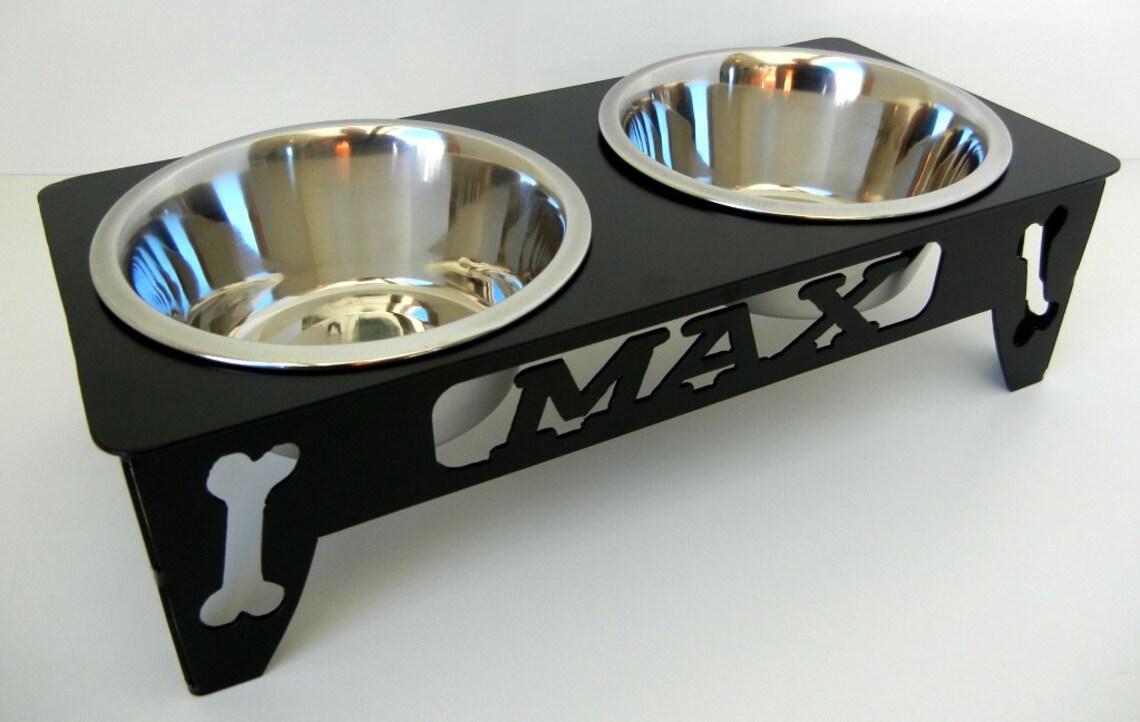 Custom Raised Dog Bowl Stand Small Etsy