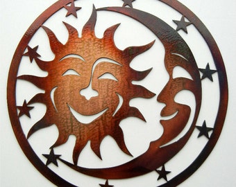 Sun Moon Stars (Large), Metal Artsy Sign