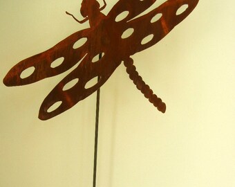 Dragon Fly (Large), Metal Garden Stake