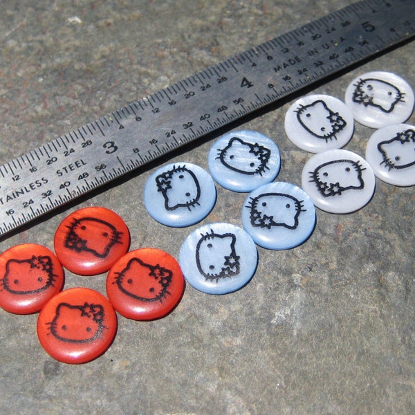 1/2 Inch Hello Kitty Cabs Red white and BLUE