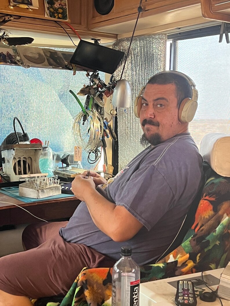 Anillo rompecabezas pesado de 4 piezas en plata de ley imagen 4