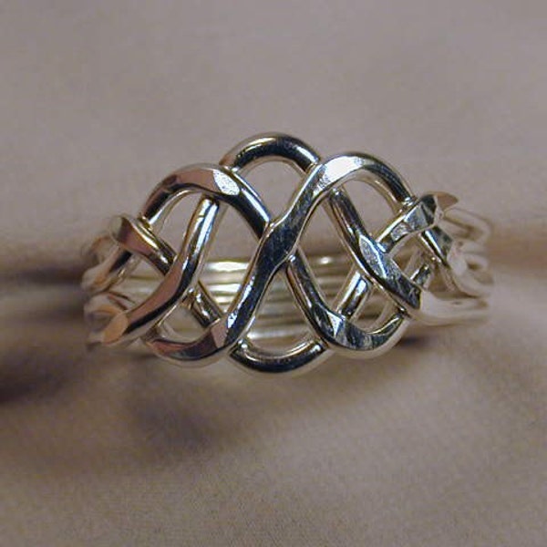 4pc. Mid Puzzle Ring Sterling Silver