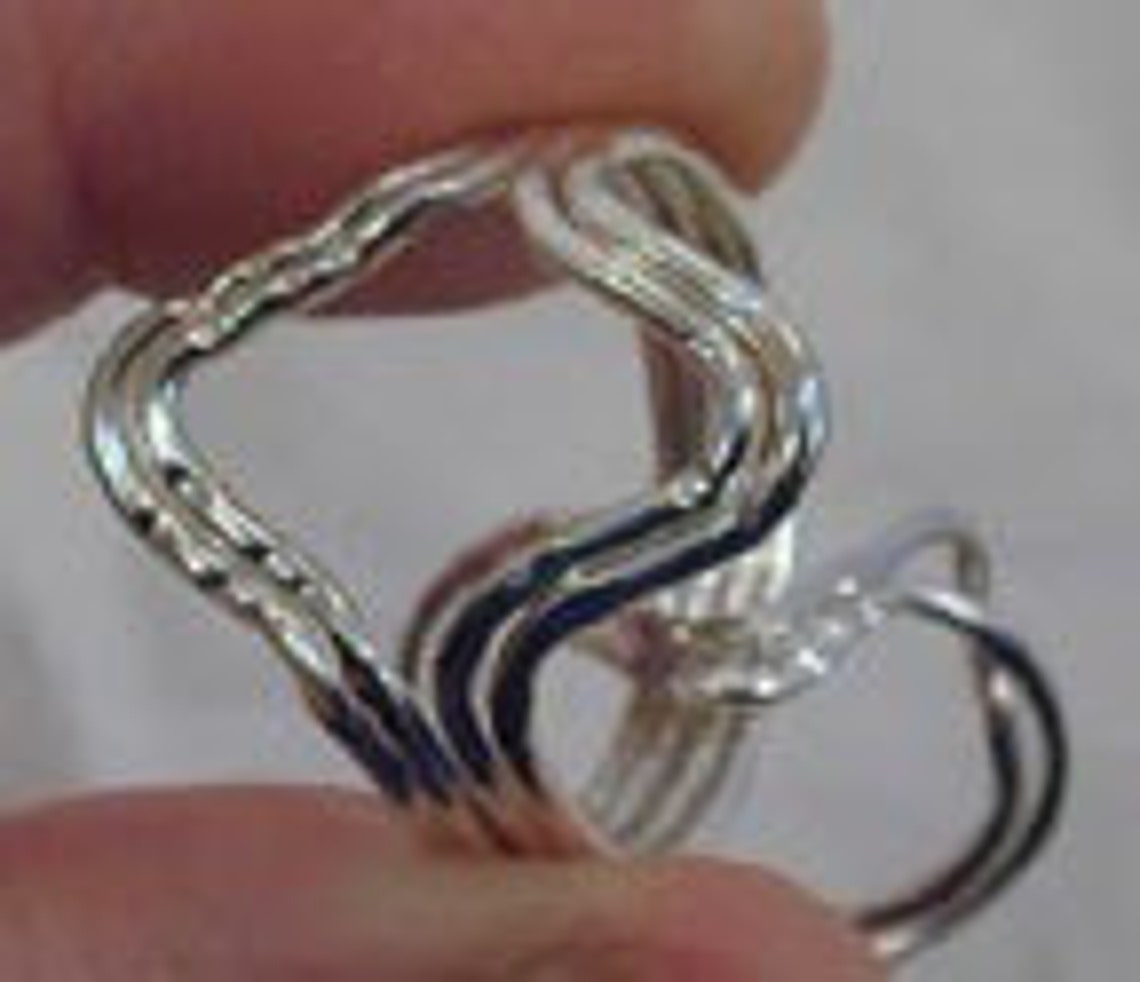 6pc. Sterling Silver Puzzle Ring - Etsy