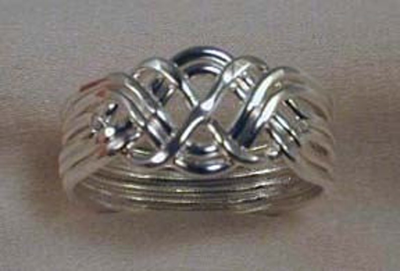 6pc. Sterling Silver Puzzle Ring Etsy