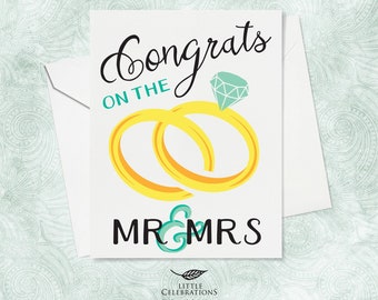 Carte De Mariage Pour Les Amis Felicitations Pour Le Bonheur Etsy Canada