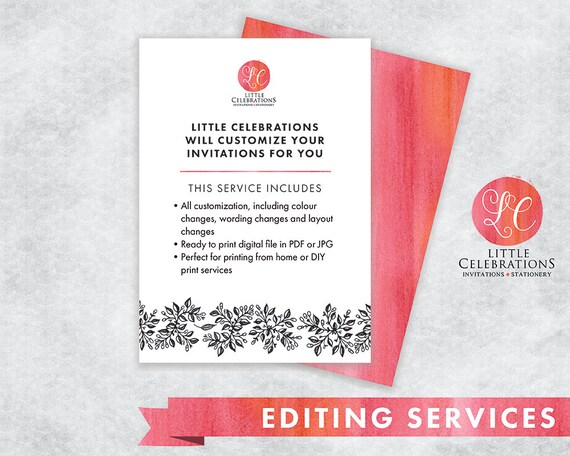 edit my invitations editing service for invitations customized invitations custom wedding invitations custom birthday invitations celebrations invitations