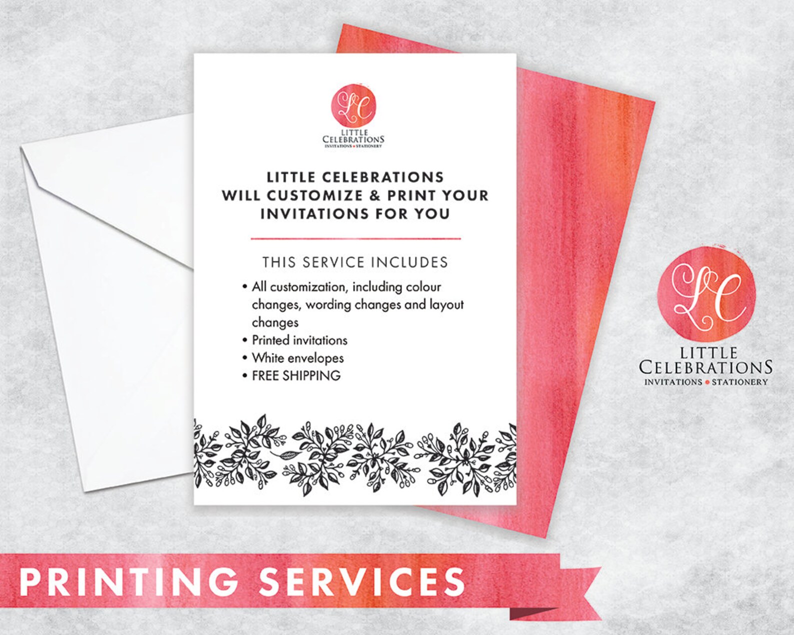 PRINT MY INVITATION Print Service for Invitations Free Etsy
