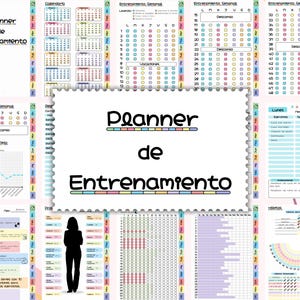 Agenda de treinamento digital | Agenda digital | Agenda digital atemporal | Agenda digital em espanhol | Acompanhamento da perda de peso.