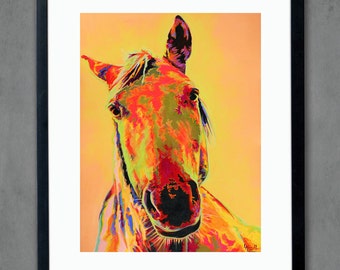 Giclee „Koń z aksamitu” – wydruk artystyczny w stylu westernu: podpisana edycja limitowana