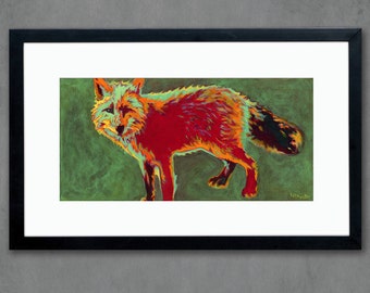 Red Fox Giclee Art Print from Original Painting - Signed Limited Edition Laurel Hatch Studio