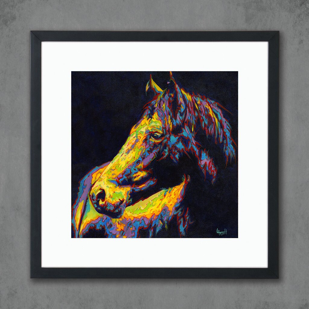 Dark Horse Giclee Art Print From Original Painting Signed Limited ...